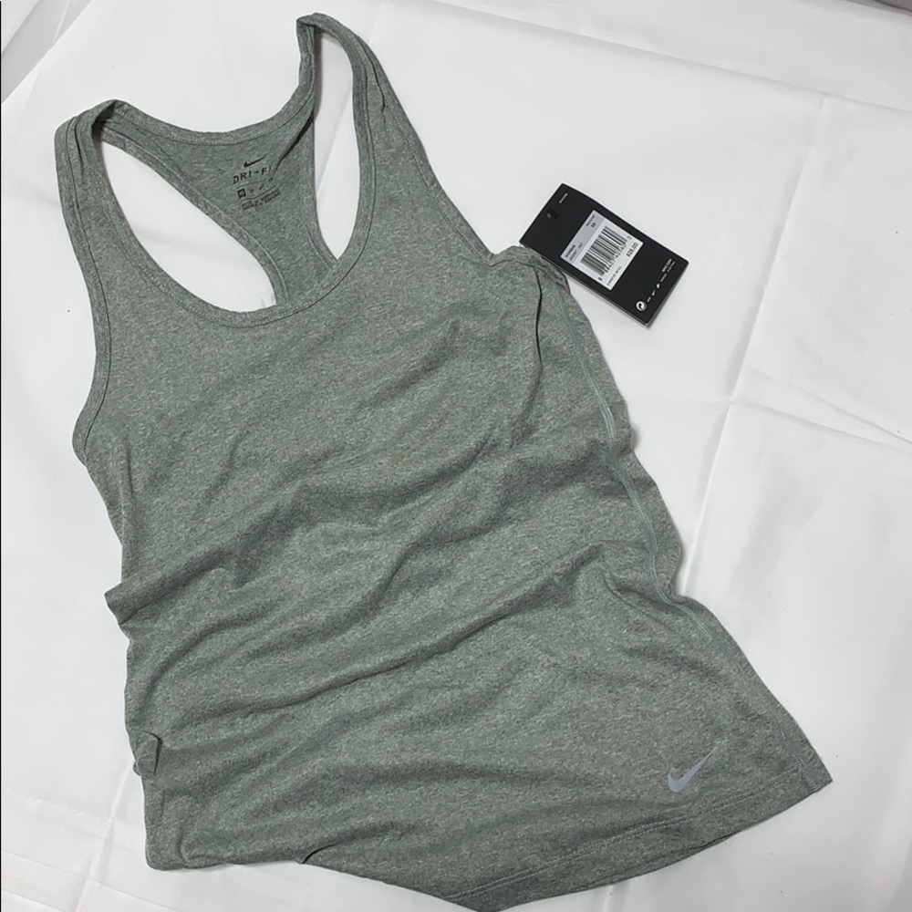 Nike Women’s Racerback Tank Top XS Gray ~ BNWT